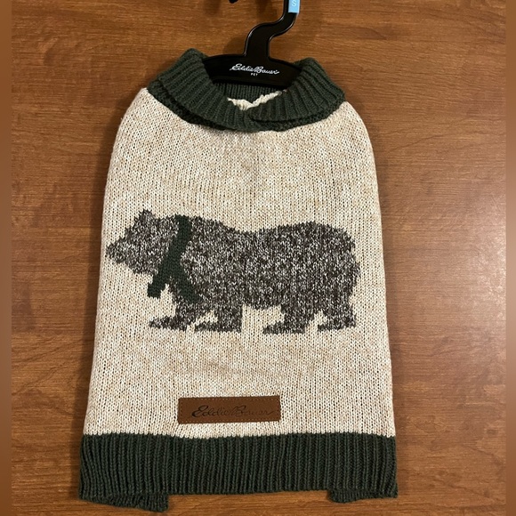 Dog Nwt Polar Bear Sweater For Dogs By Eddie Bauer Size Small Poshmark